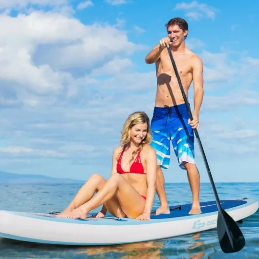 10' Inflatable Stand Up Paddle Board with Adjustable Paddle Pump