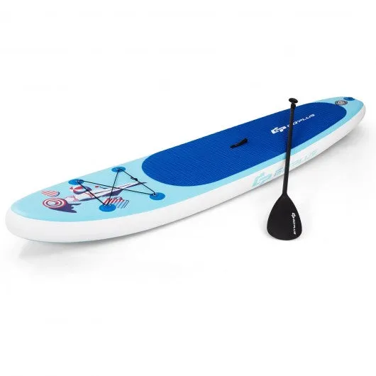 10' Inflatable Stand Up Paddle Board with Adjustable Paddle Pump