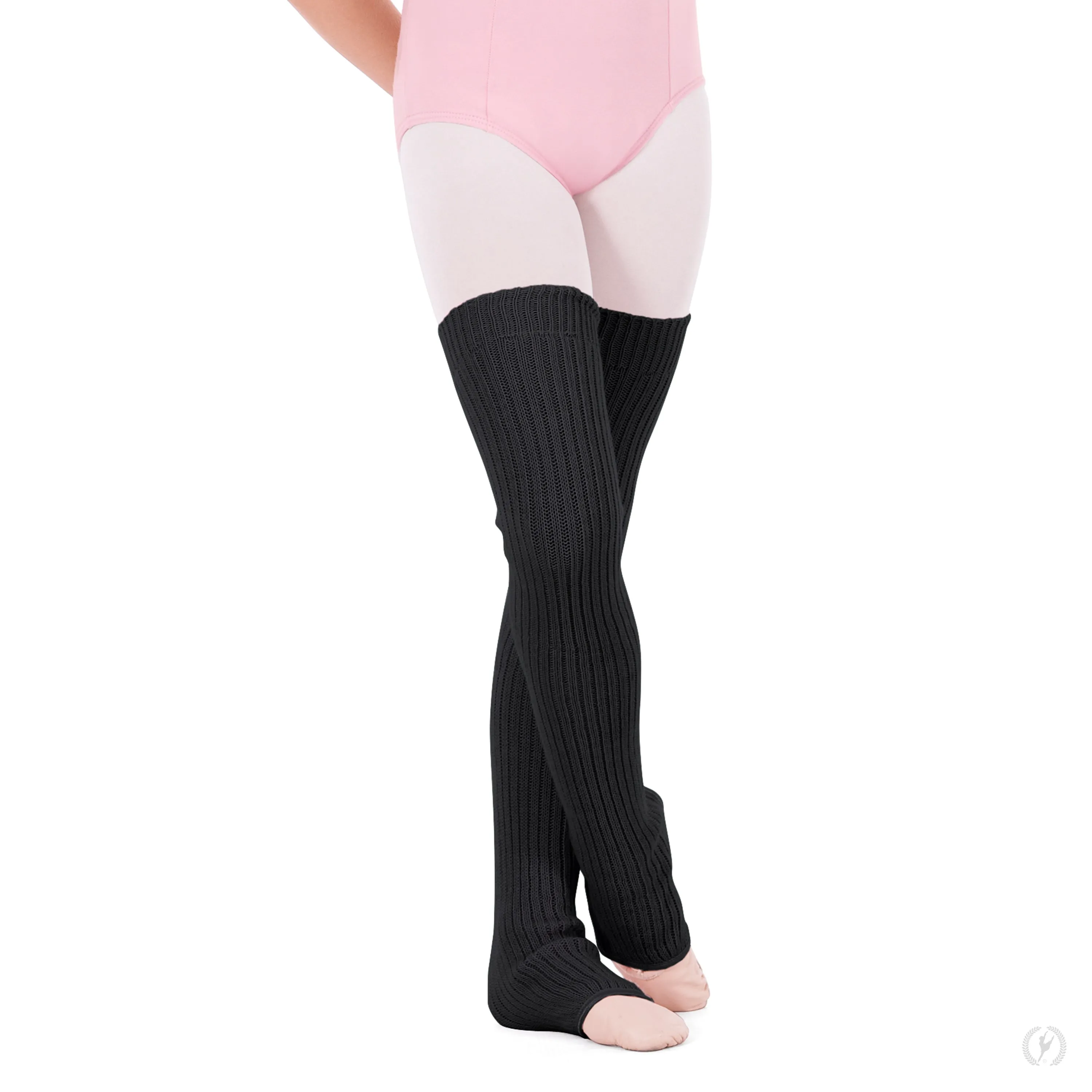 27" Girls Black Stirrup Legwarmer - One Size Fits All