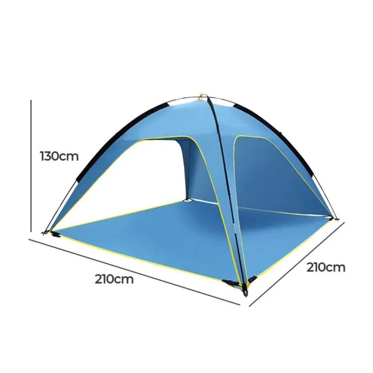 3 Sides Ventilated Spacious Outdoor Big Tent Sunscreen Rainproof Tent,Style: Detachable Base Fabric