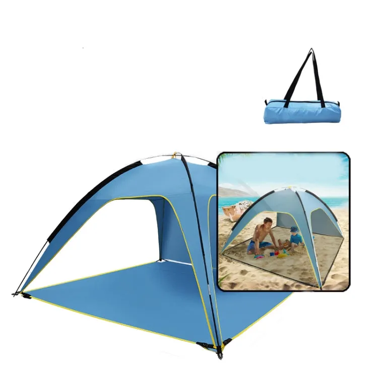 3 Sides Ventilated Spacious Outdoor Big Tent Sunscreen Rainproof Tent,Style: Detachable Base Fabric