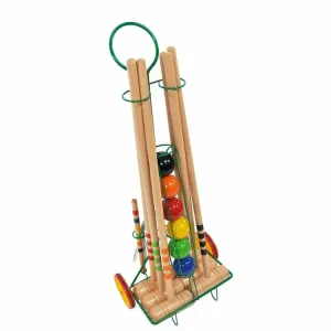 6 Player Croquet Set with Trolley