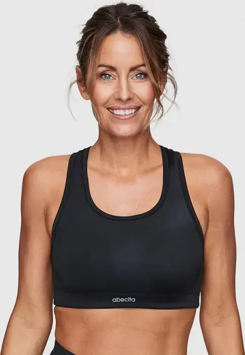 Abecita Mindful Sports Bra Reco Moulded Cups Black | Buy Abecita Mindful Sports Bra Reco Moulded Cups Black here | Outnorth