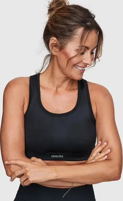 Abecita Mindful Sports Bra Reco Moulded Cups Black | Buy Abecita Mindful Sports Bra Reco Moulded Cups Black here | Outnorth