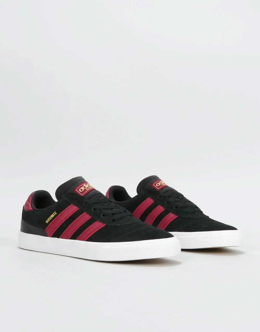 adidas Busenitz Vulc Skate Shoes - Core Black/Collegiate Burgundy/White