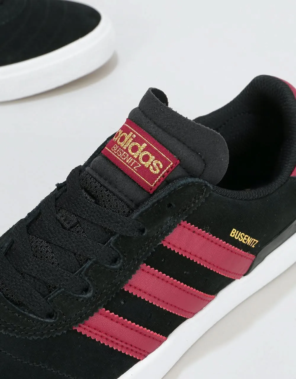 adidas Busenitz Vulc Skate Shoes - Core Black/Collegiate Burgundy/White