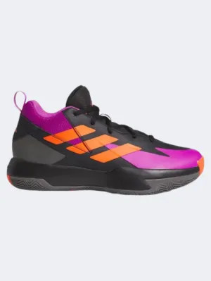 Adidas Cross Em Up Select Gs-Boys Basketball Shoes Black/Purple/Orange