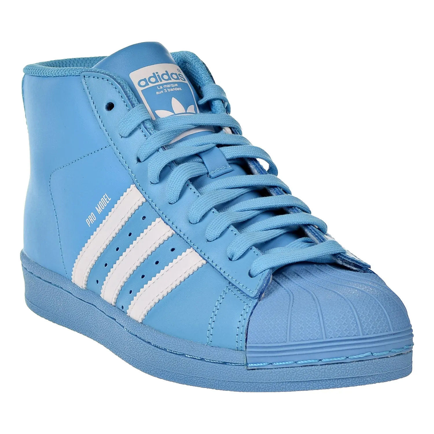 Adidas Originals Pro Model Big Kid's Basketball Shoes Cyan / Core White / Cyan