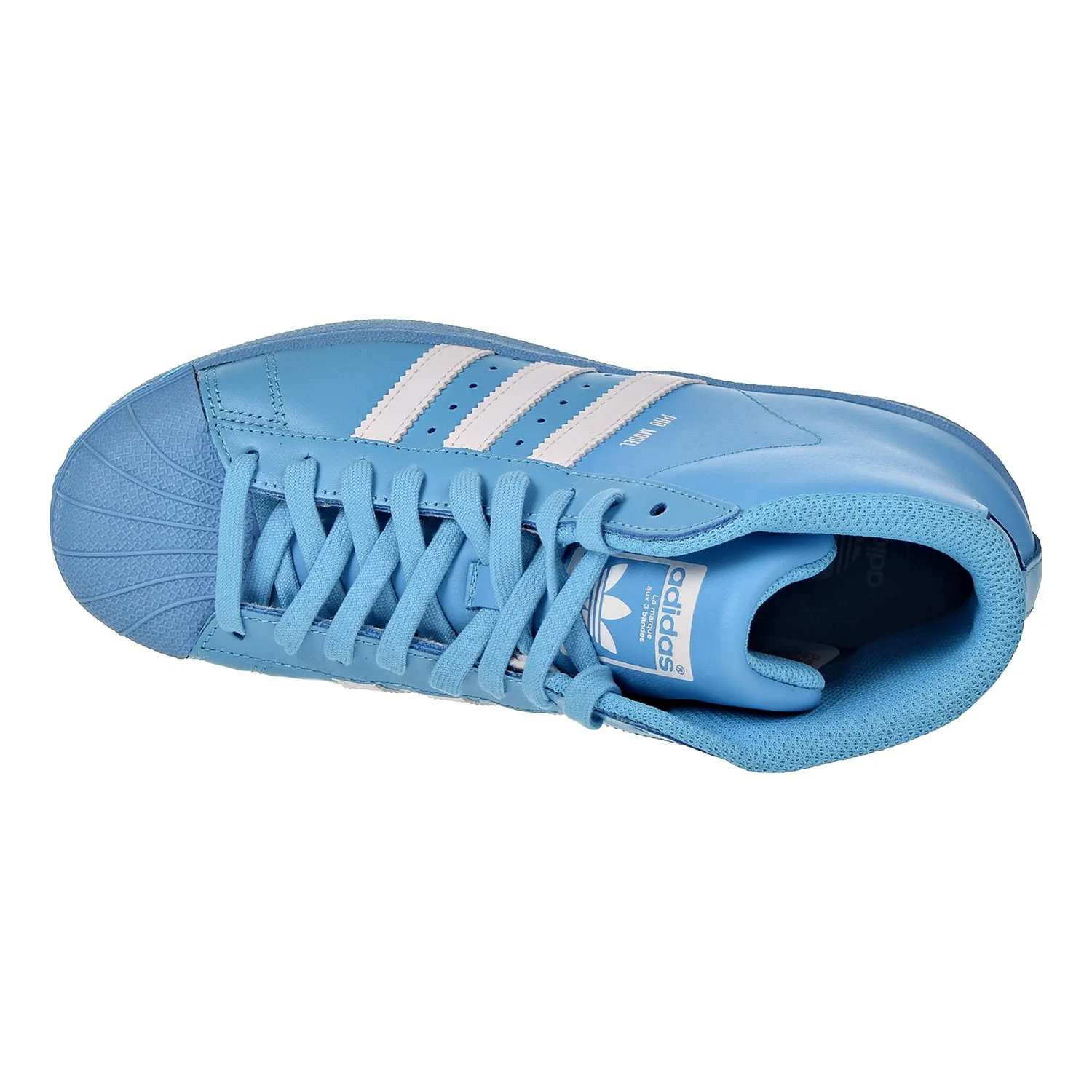 Adidas Originals Pro Model Big Kid's Basketball Shoes Cyan / Core White / Cyan