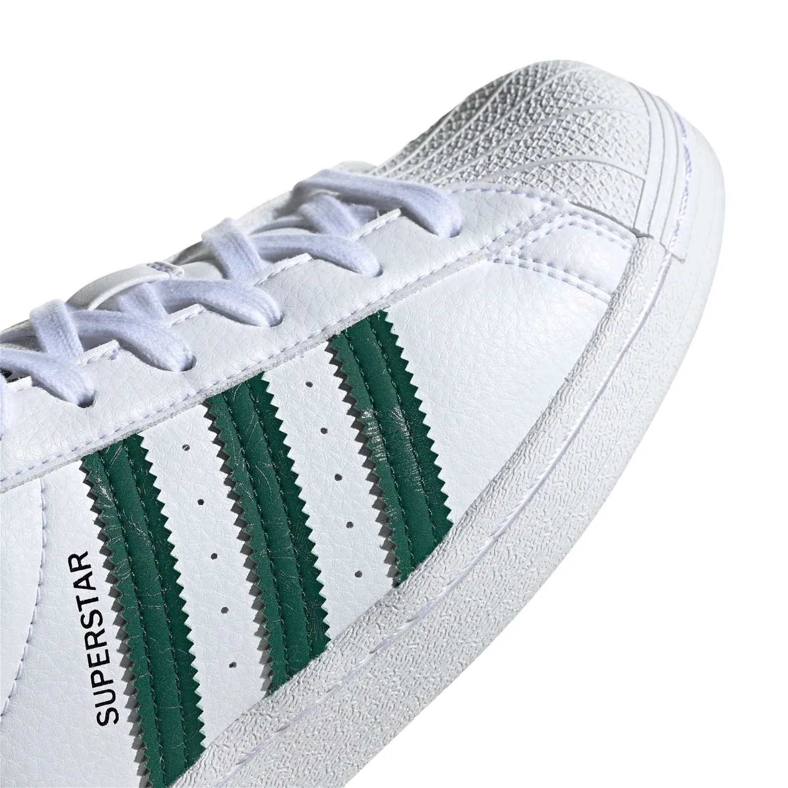 adidas Originals Womens Superstar Shoes - Cloud White Green