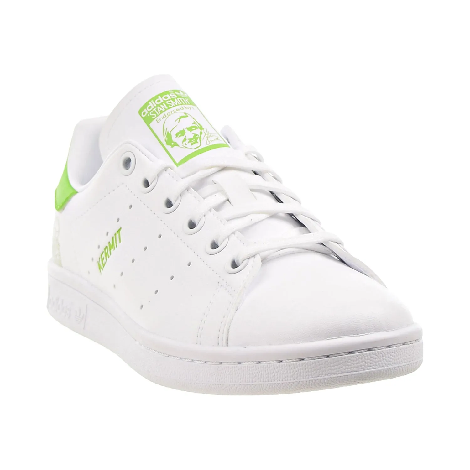 Adidas Stan Smith X Disney "Kermit" Big Kids' Shoes White-Pantone Green