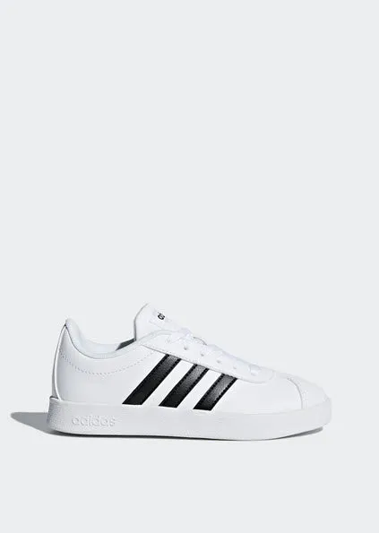 Adidas VL Court 2.0 Kids Shoes White/Black DB1831