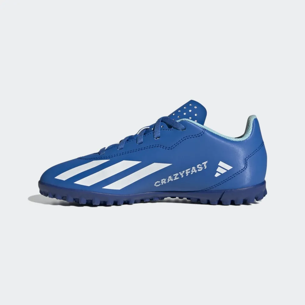 ADIDAS X CRAZYFAST.4 TURF BOOTS - BLUE