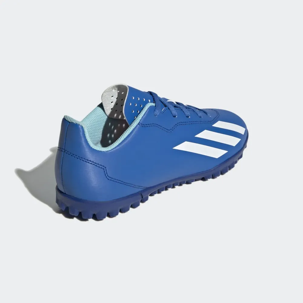 ADIDAS X CRAZYFAST.4 TURF BOOTS - BLUE