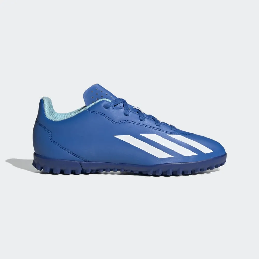 ADIDAS X CRAZYFAST.4 TURF BOOTS - BLUE