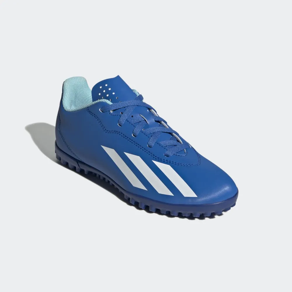 ADIDAS X CRAZYFAST.4 TURF BOOTS - BLUE