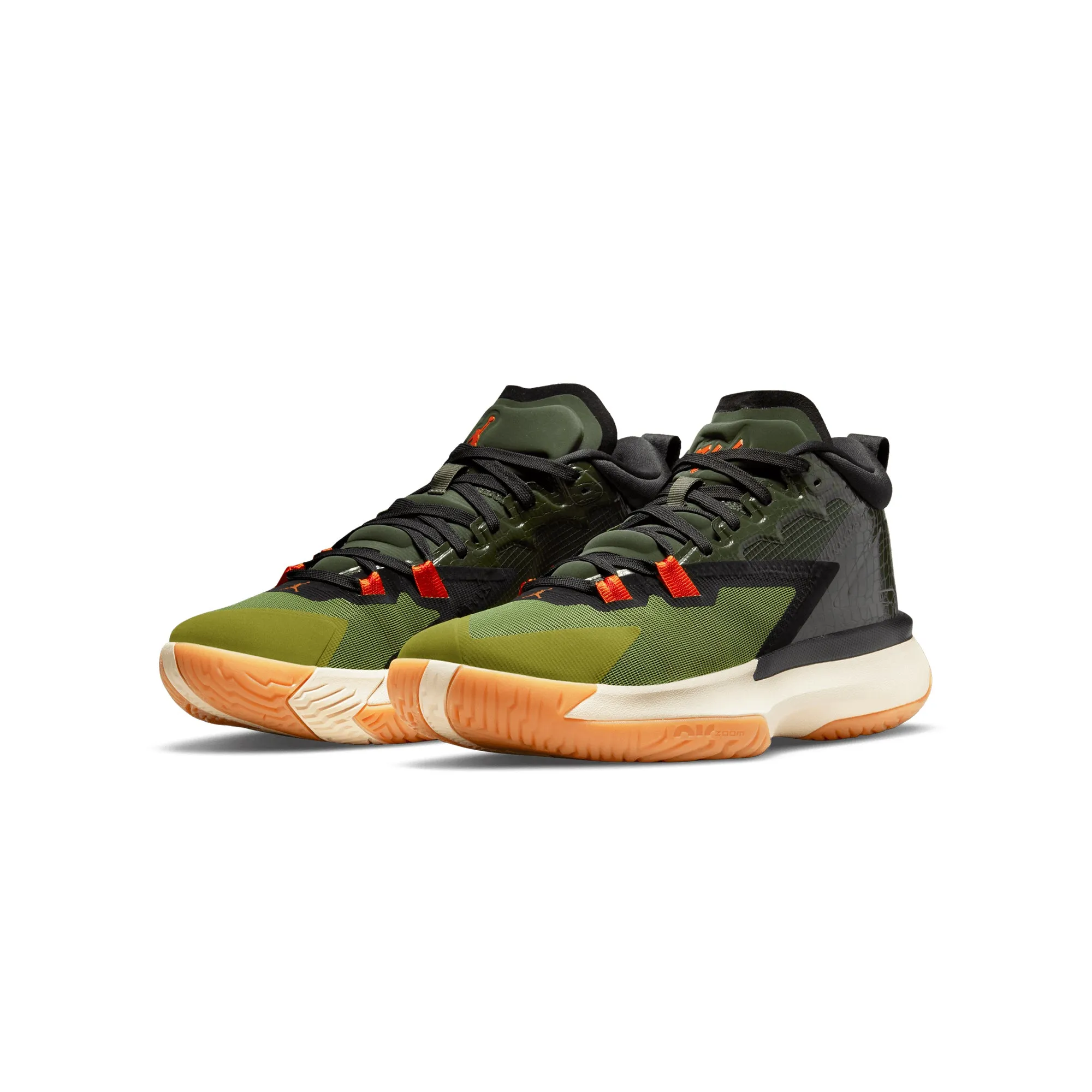 Air Jordan Mens Zion 1 Shoes 'Carbon Green/Black'