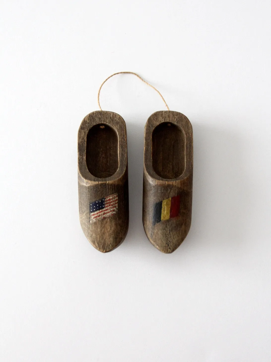 antique wooden clogs ornament