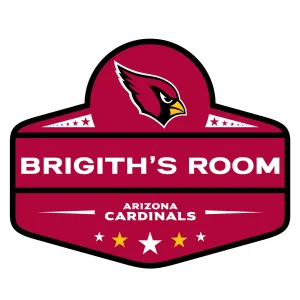 Arizona Cardinals:   Badge Personalized Name        - Officially Licensed NFL Removable     Adhesive Decal