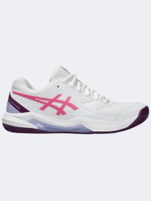 Asics Gel Dedicate 8 Women Running Shoes White/Dragon Fruit