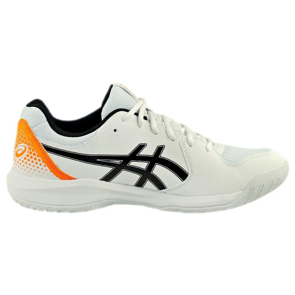 Asics Men's Gel-Dedicate 8 Pickleball - White/Shocking Orange