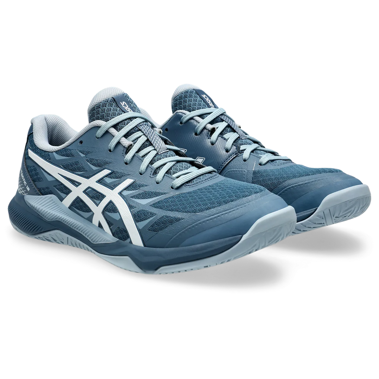 Asics Men's Gel Tactic 12 Indoor Shoes Vintage Indigo White