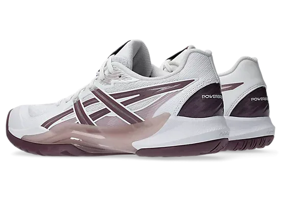 Asics Power Break FF White/Dusty Mauve Women's Court Shoe