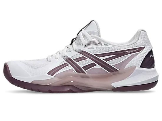 Asics Power Break FF White/Dusty Mauve Women's Court Shoe