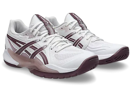 Asics Power Break FF White/Dusty Mauve Women's Court Shoe