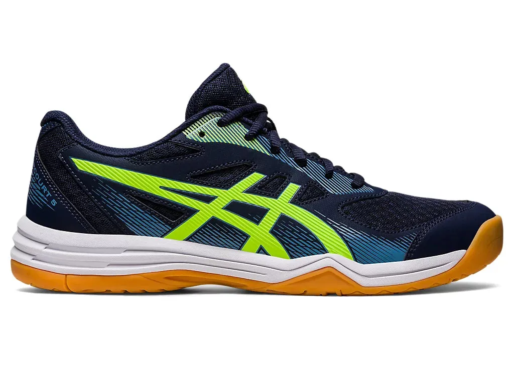 ASICS Upcourt 5 (Midnight/Hazard Green) Men Badminton Shoes