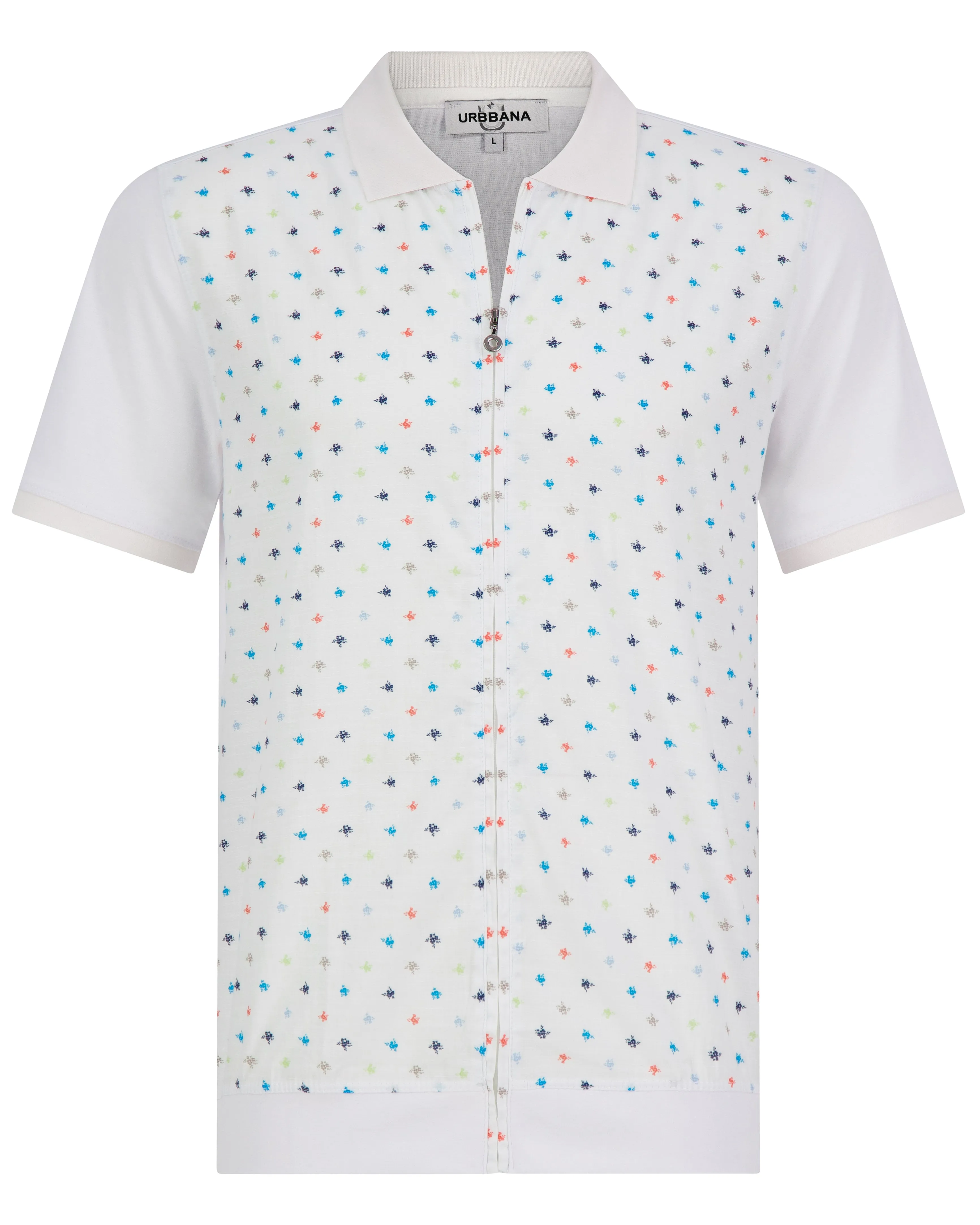 Athens cotton/linen polo - Mini Floral