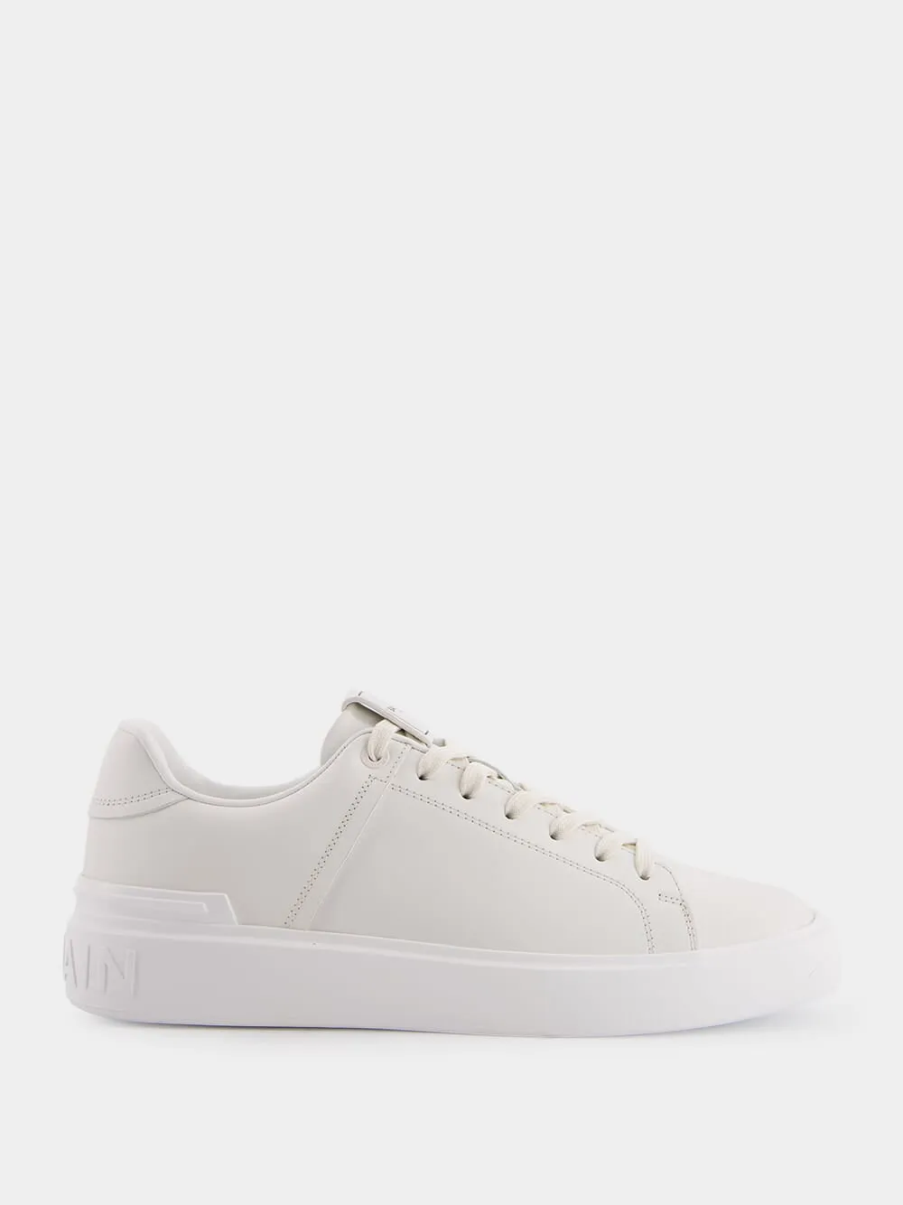 B-Court Monochrome Cream Leather Sneakers