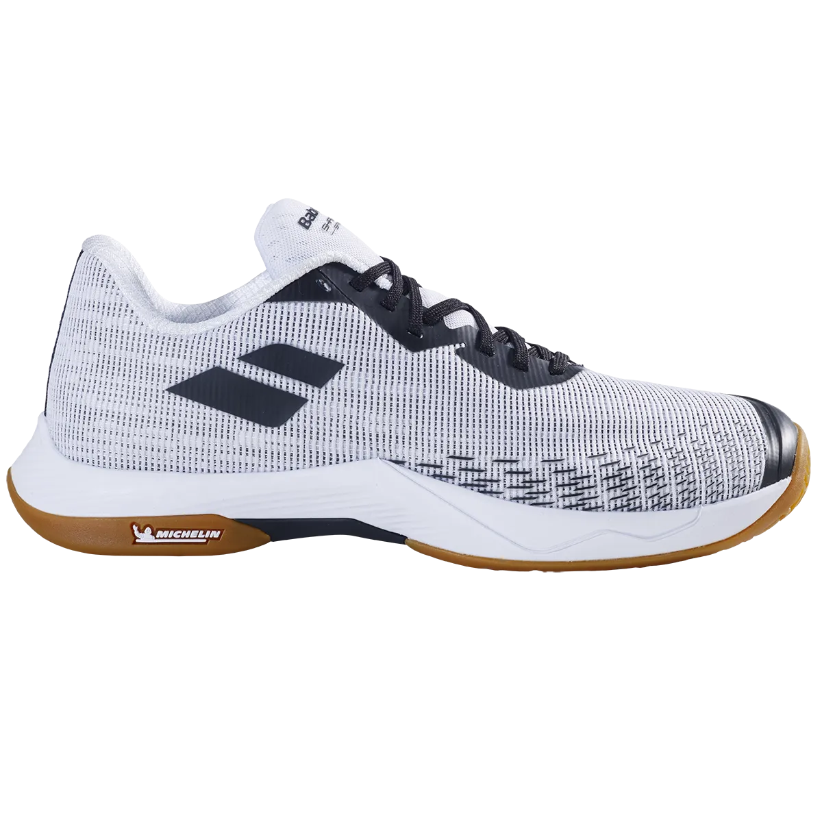 Babolat Men's Shadow Spirit 2 Indoor Court Shoes White Black