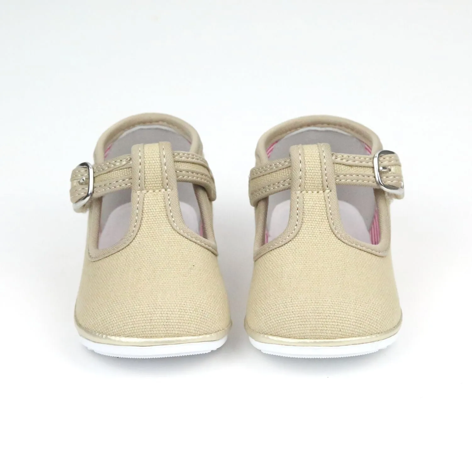 Baby Girls Poppy Canvas T-Strap Mary Janes