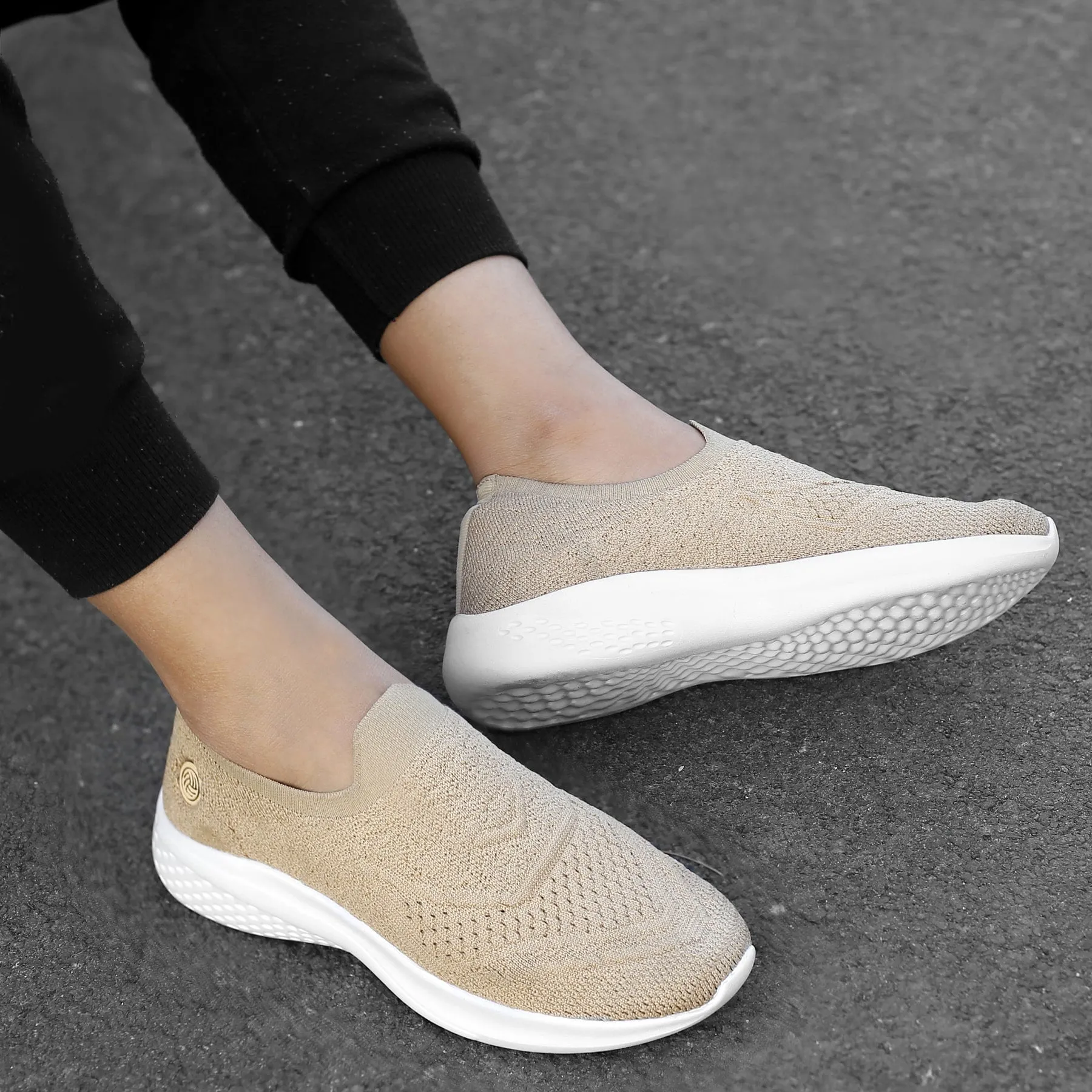 Bacca Bucci Women's WALKER Slip-On Walking Breathable Mesh Sports Shoes Sneakers