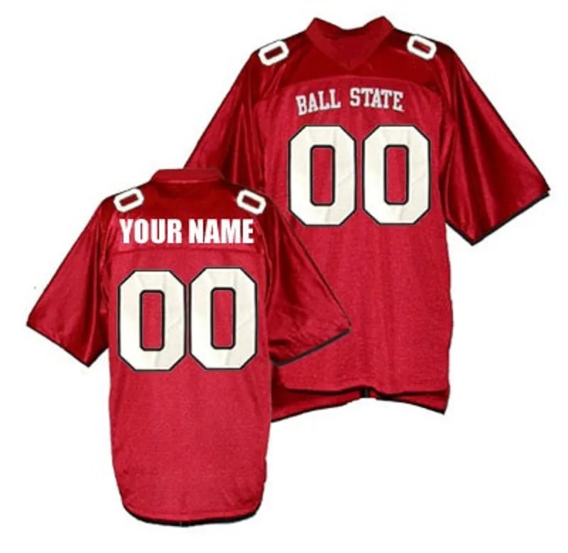 Ball State Style Customizable College Football Jersey