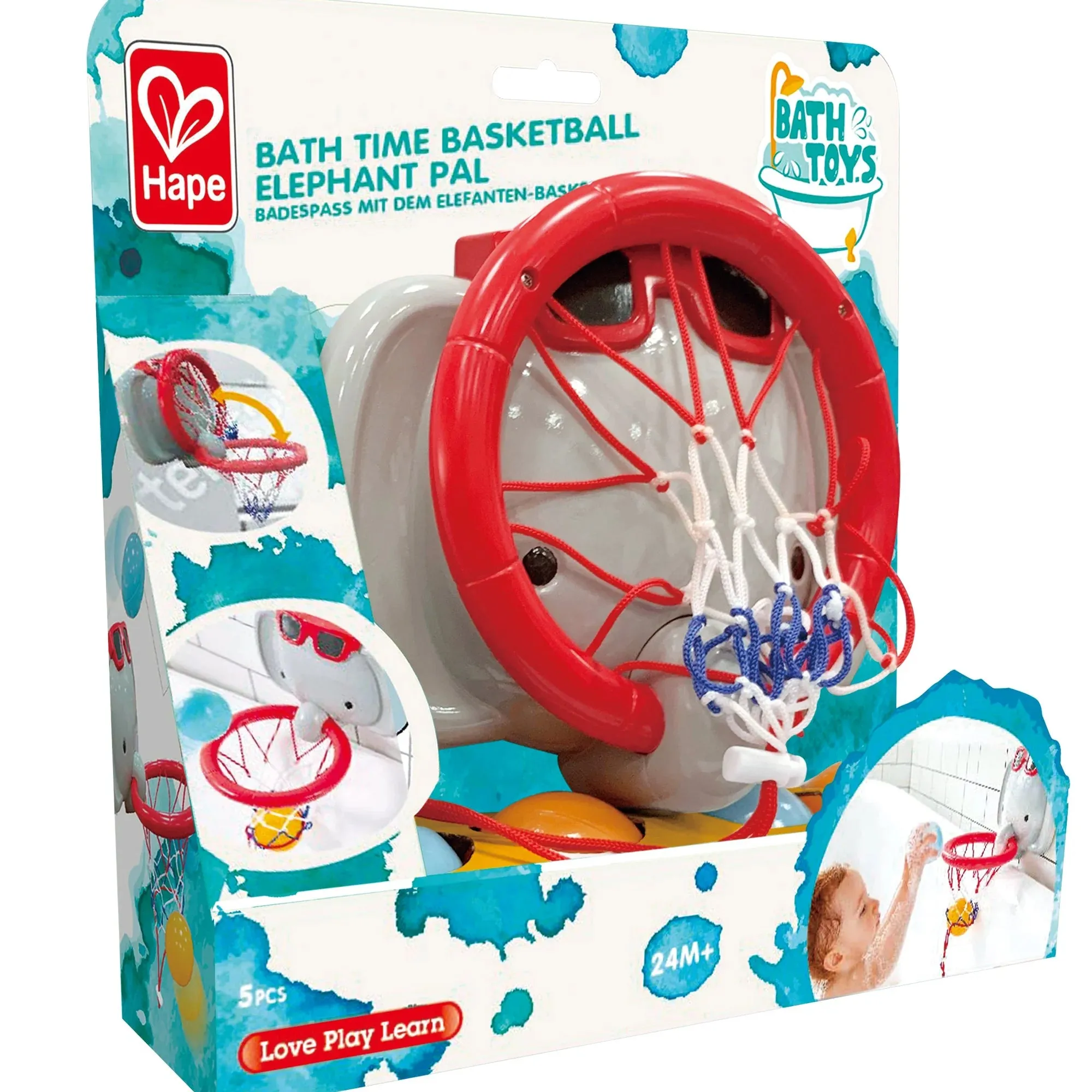 Bath Time Basketball Elephant