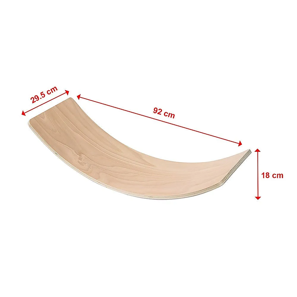 Beechwood Balance Board Beam Seesaw for Kids & Adults