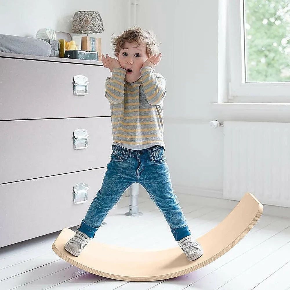 Beechwood Balance Board Beam Seesaw for Kids & Adults