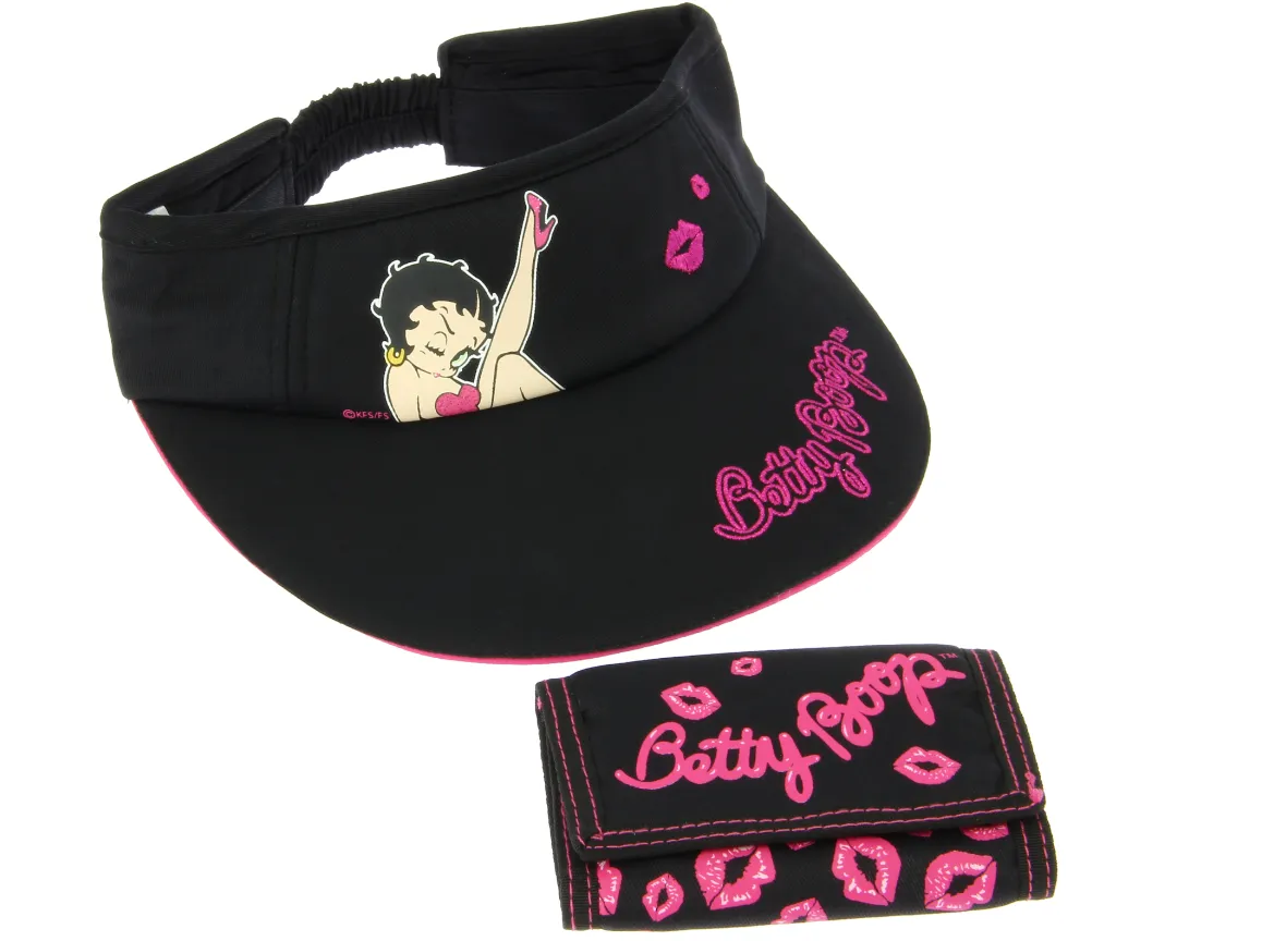 Betty Boop Wallet and Visor Set