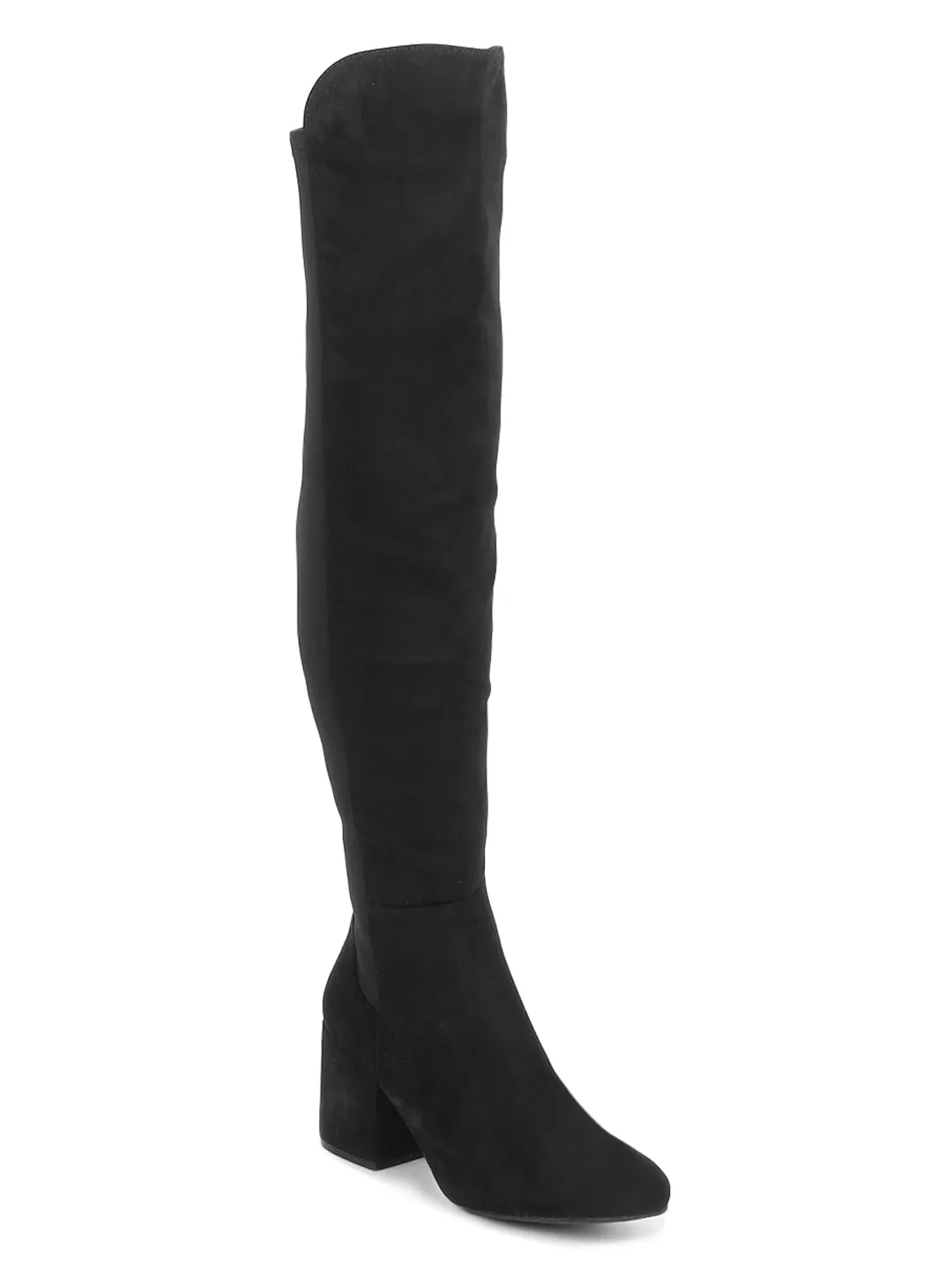 Black Suede Long Boots