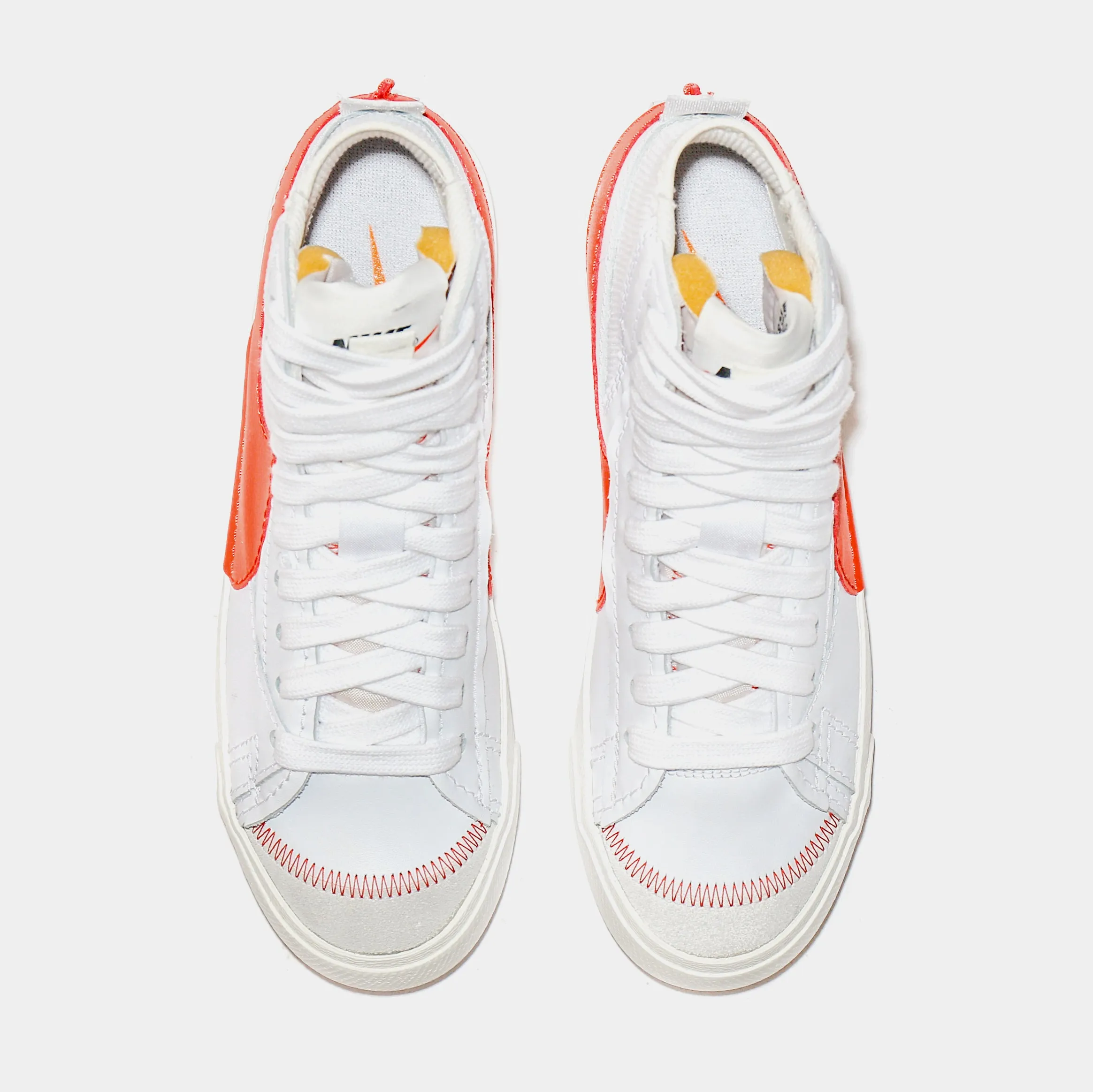 Blazer Mid 77 Jumbo Swoosh Mens Lifestyle Shoes (White/Orange)