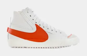 Blazer Mid 77 Jumbo Swoosh Mens Lifestyle Shoes (White/Orange)