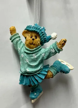 Boyds Bear Ornament -Skating