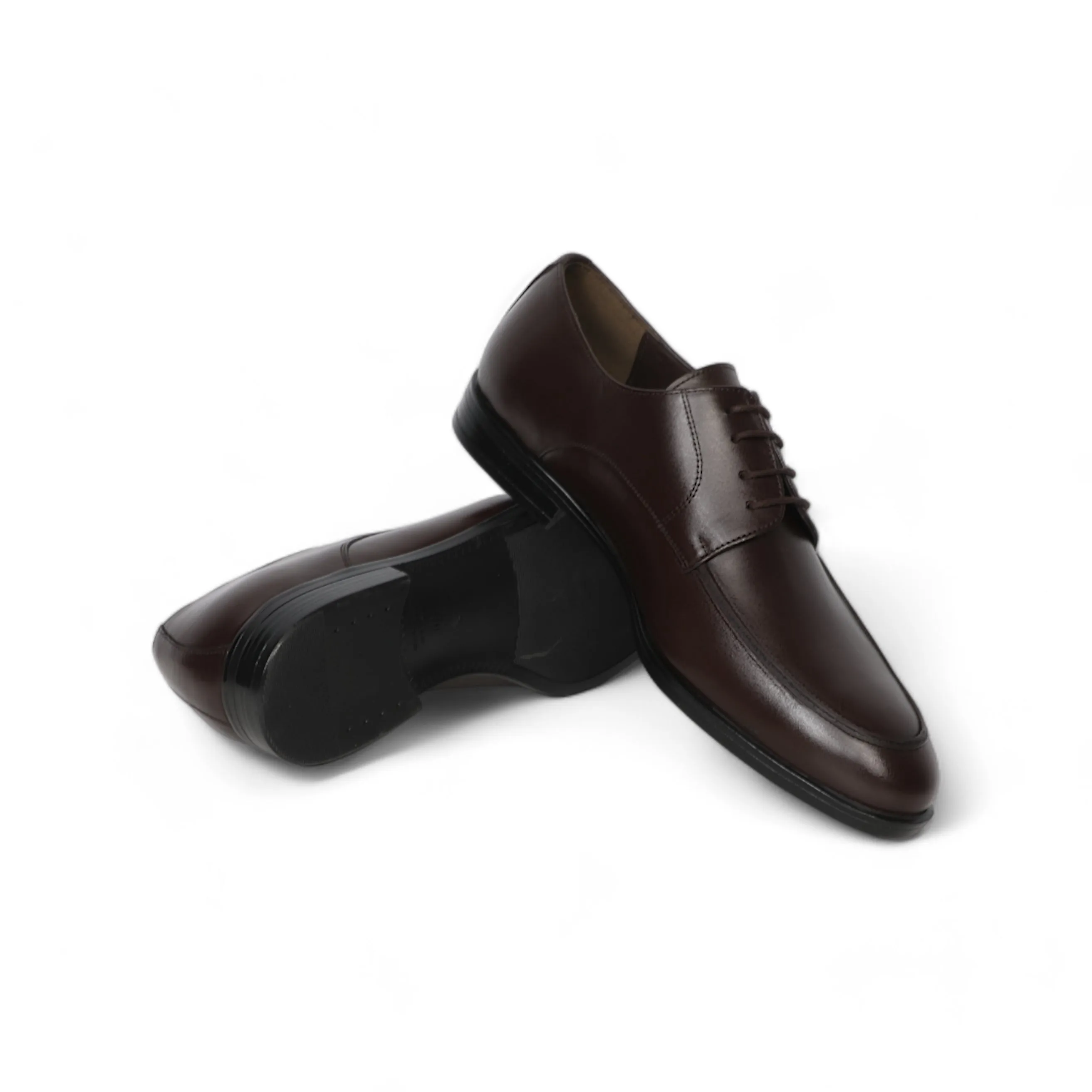 Brown Classic Shoes With Lace-Up Design