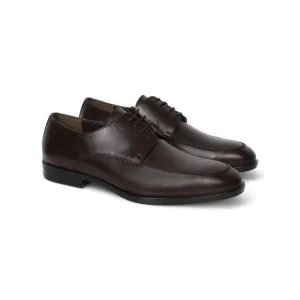 Brown Classic Shoes With Lace-Up Design