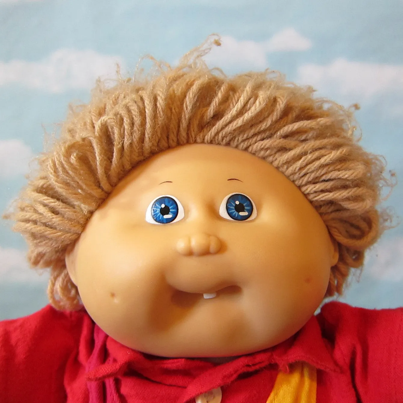 Cabbage Patch Kids Doll - Boy, Light Brown Hair, Blue Eyes, Tooth