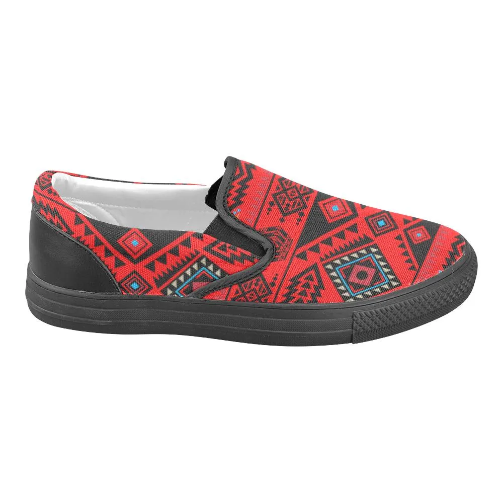 California Coast Mask Men's Unusual Slip-on Canvas Shoes