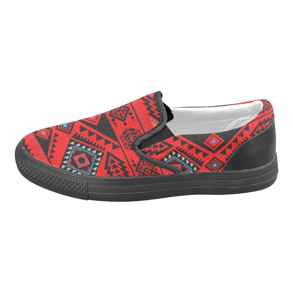 California Coast Mask Men's Unusual Slip-on Canvas Shoes