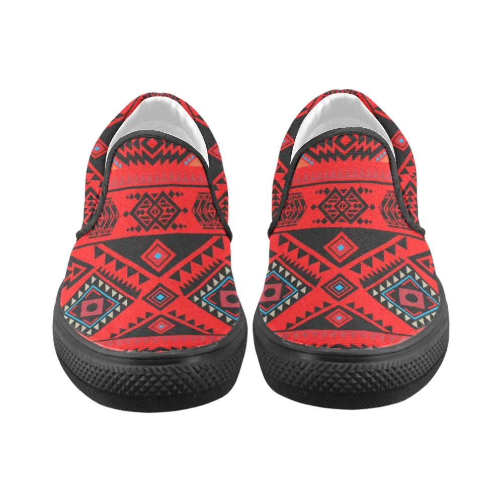 California Coast Mask Men's Unusual Slip-on Canvas Shoes